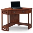 Leick Furniture Corner Computer Desk in Oak