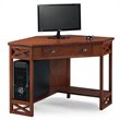Leick Furniture Corner Computer Desk in Oak