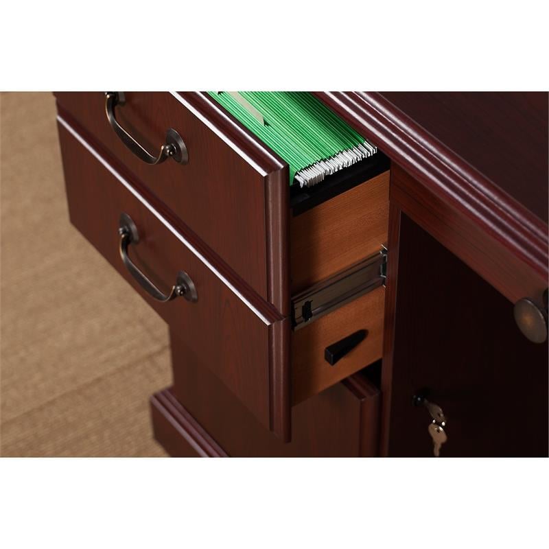 Kathy Ireland Office Manager S Desk Office Suite In Harvest Cherry