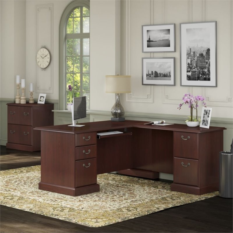 Kathy Ireland By Bush Bennington 2 Piece Office Set In Harvest