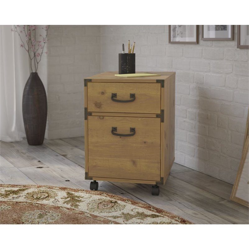 Kathy Ireland Office Ironworks 2 Drawer Mobile File Cabinet In