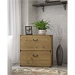 Ironworks 2 Drawer Lateral File Cabinet in Vintage Golden Pine - Engineered Wood