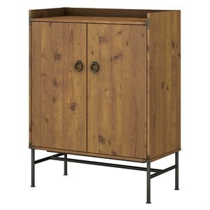 Ironworks Storage Cabinet in Vintage Golden Pine - Engineereed Wood