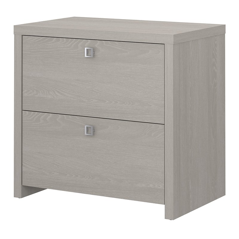 Office by kathy ireland Echo Lateral File Cabinet in Gray Sand