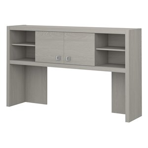 Office by kathy ireland Echo 60W Hutch in Gray Sand - Engineered Wood