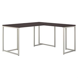 office by kathy ireland method 60w l shaped desk with return in storm gray