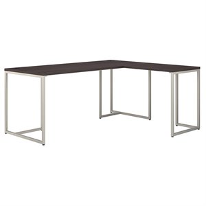 Office by kathy ireland Method 72W L Shaped Desk with Return in Storm Gray