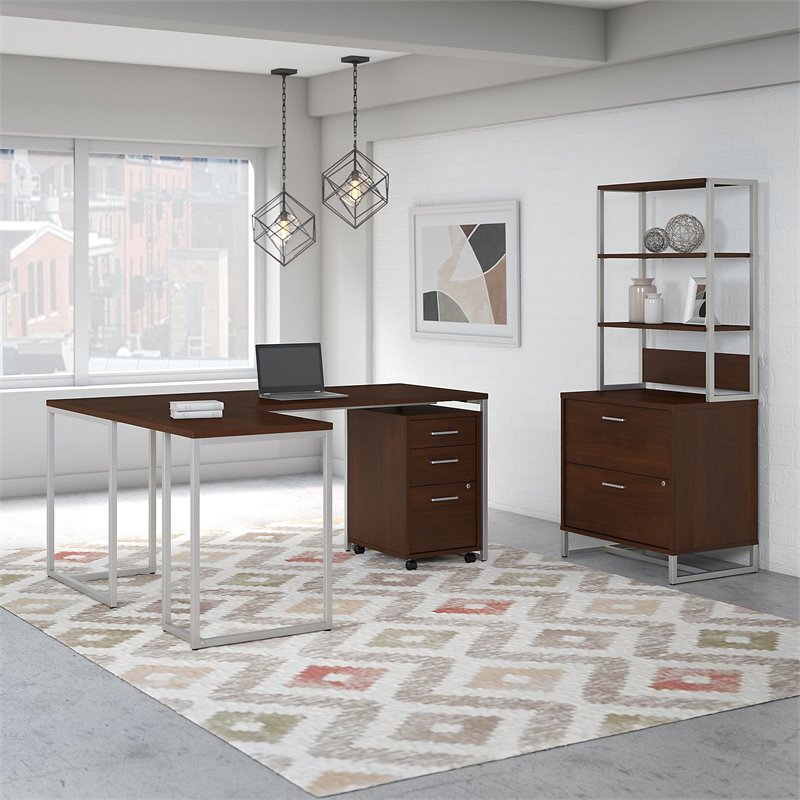 Office by kathy ireland Method 72W L Shaped Desk with File and