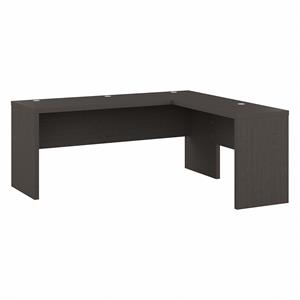 Echo 72W L Shaped Computer Desk in Charcoal Maple - Engineered Wood