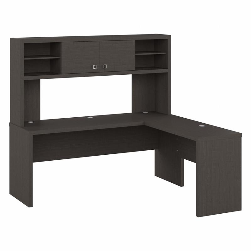 charcoal gray computer desk