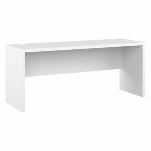 echo 72w computer desk in pure white - engineered wood