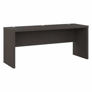 echo 72w computer desk in charcoal maple - engineered wood