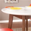 Holly & Martin Oden Dining Table in White with Burnt Oak