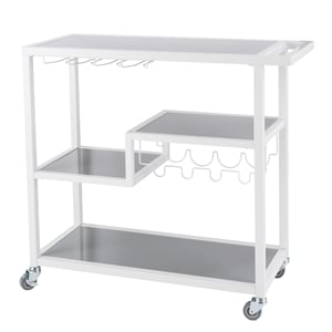 Holly & Martin Zephs Bar Cart in White