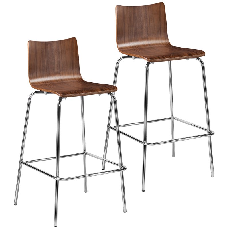 Holly Martin Blence 29 5 Bar Stool In Walnut Set Of 2 Bc8419 Holly Martin Blence 29 5