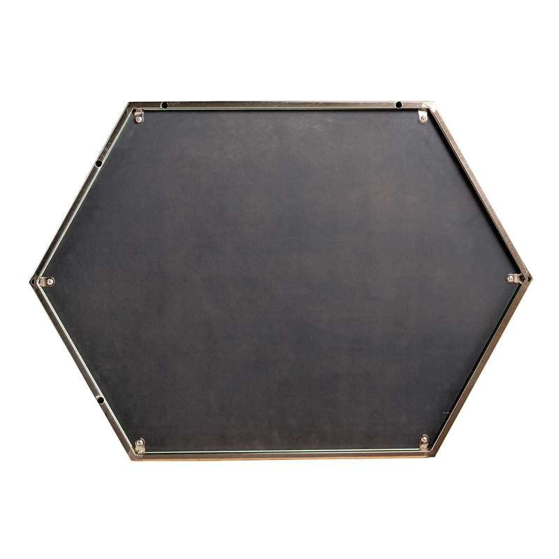 Holly & Martin Whexis Metal Wall Mirror in Champagne Gold
