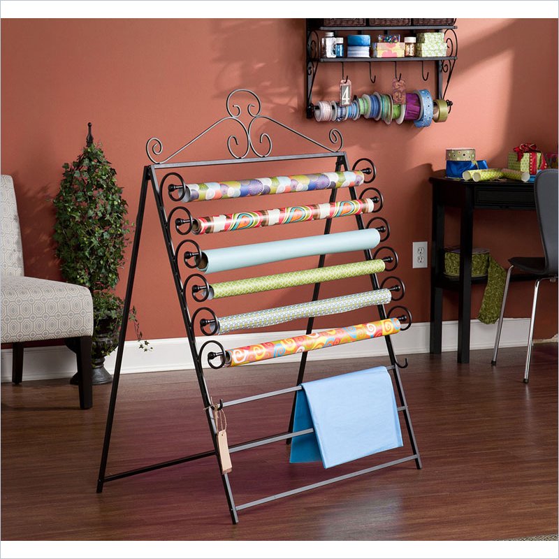 Easel or Wall Mount Craft Storage Rack Black HZ6254