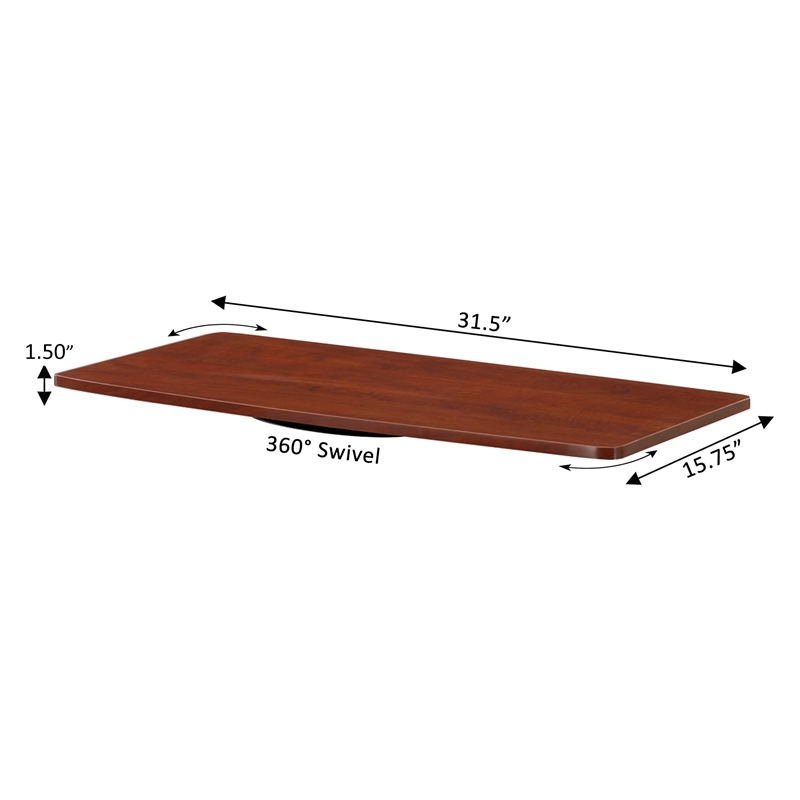 Convenience Concepts Designs2Go XL Single-Tier TV Swivel in Cherry Wood Finish