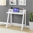Convenience Concepts Newport Lilly Writing Desk in White Wood Finish