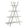 Convenience Concepts Oxford Four Shelf Bookcase in White Wood Finish