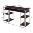 Convenience Concepts Designs2Go Writing Desk in Espresso Wood Finish