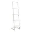 Convenience Concepts Designs2Go Four Shelf Ladder Bookcase in White Wood Finish