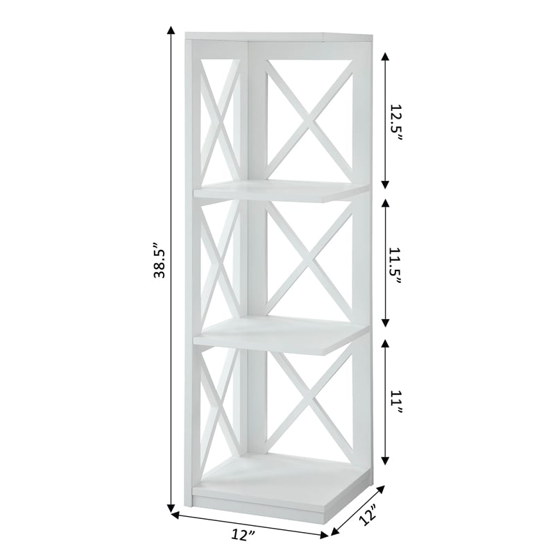 Convenience concepts oxford tier deals corner bookcase