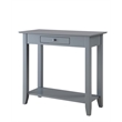 Convenience Concepts American Heritage Console Table in Gray Wood Finish