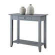 Convenience Concepts American Heritage Console Table in Gray Wood Finish