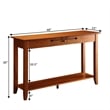 Convenience Concepts American Heritage Console Table in Cherry Wood Finish