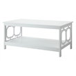 Convenience Concepts Omega Coffee Table in White Wood Finish