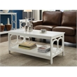 Convenience Concepts Omega Coffee Table in White Wood Finish