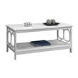 Convenience Concepts Omega Coffee Table in White Wood Finish