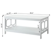 Convenience Concepts Omega Coffee Table in White Wood Finish