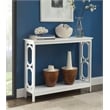 Convenience Concepts Omega Console Table in White Wood Finish