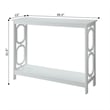 Convenience Concepts Omega Console Table in White Wood Finish