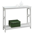 Convenience Concepts Omega Console Table in White Wood Finish
