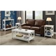 Convenience Concepts Omega Console Table in White Wood Finish