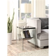 Convenience Concepts Soho End Table in Weathered Gray Wood Finish