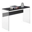Convenience Concepts Soho Console Table in Weathered White Wood Finish