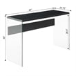 Convenience Concepts Soho Console Table in Weathered White Wood Finish