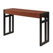 Convenience Concepts Monterey Console Table in Black and Cherry Wood Finish