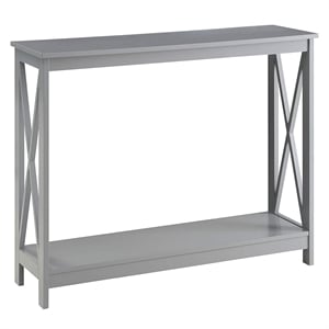 Convenience Concepts Oxford Console Table in Gray Wood Finish