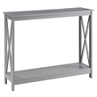 Convenience Concepts Oxford Console Table in Gray Wood Finish