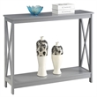 Convenience Concepts Oxford Console Table in Gray Wood Finish