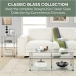 Convenience Concepts Designs2Go Three-Tier Clear Glass Display Accent Table