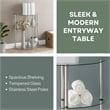 Convenience Concepts Designs2Go Three-Tier Clear Glass Display Accent Table