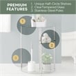 Convenience Concepts Designs2Go Three-Tier Clear Glass Display Accent Table