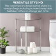 Convenience Concepts Designs2Go Three-Tier  Clear Glass Accent Table