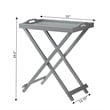 Convenience Concepts Designs2Go Folding Tray Table in Gray Wood Finish